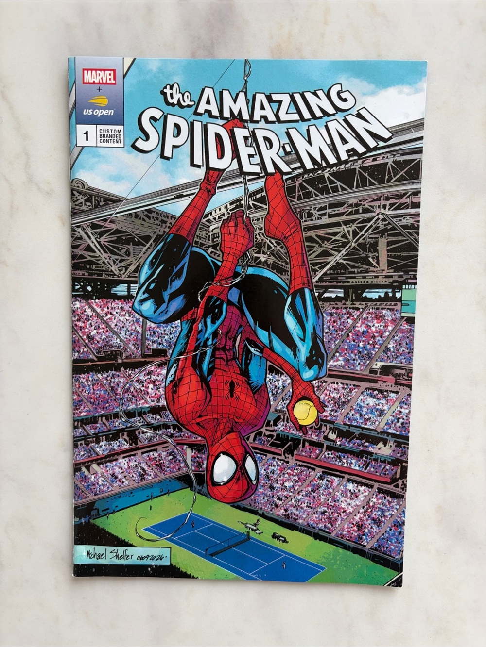 US Open Tennis VIP Merch Bundle – Spider-Man Comic, Phone Chains & Racket Clip - Picture 2 of 5